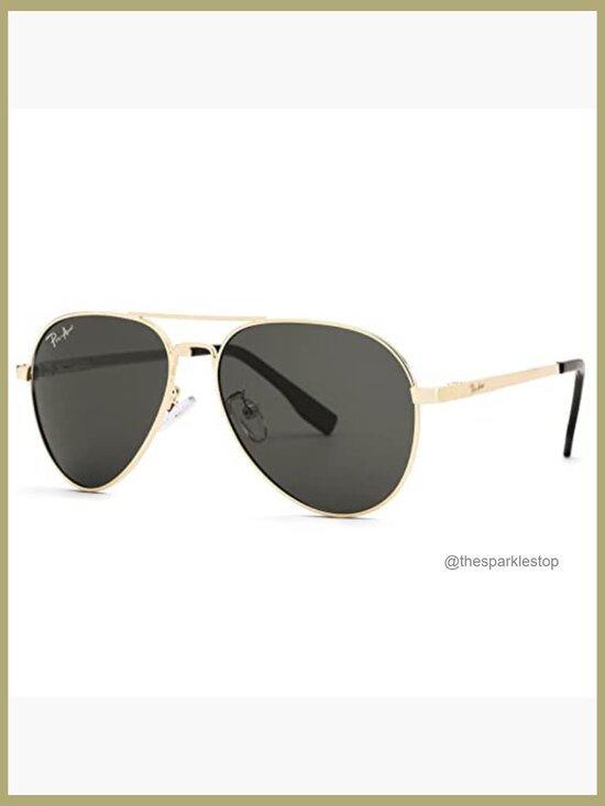 Classic Polarized Aviator Sunglasses with Metallic Alloy Frame main image 7